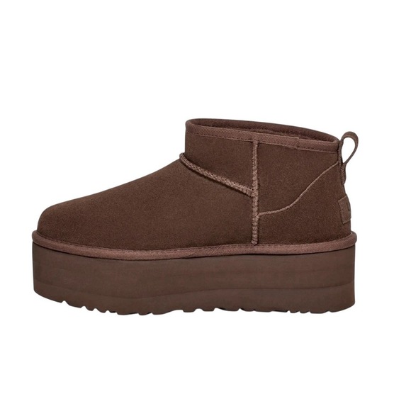 UGG Women's Classic Ultra Mini Platform 'Chocolate' 1135092-BCDR Size 11 NIB - Picture 4 of 6